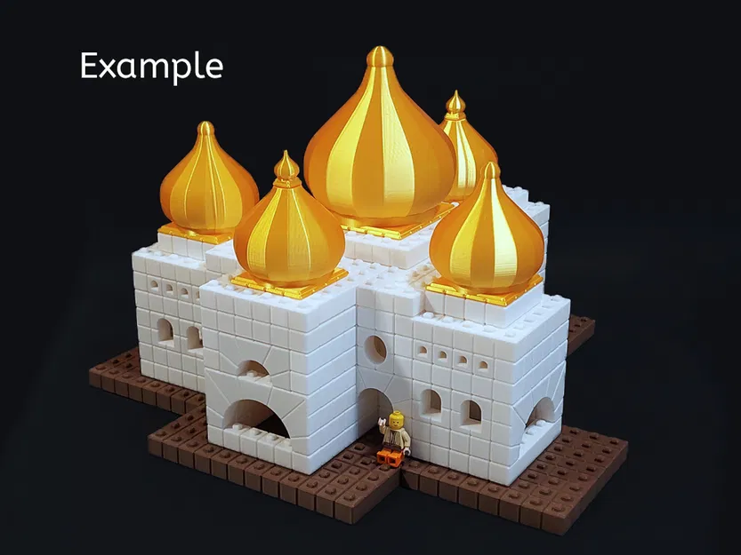 Temple Fortress Building Blocks -- Khối Xây Dựng Cơ Bản -- 18 Biến Thể - Image 4