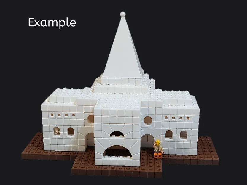 Temple Fortress Building Blocks -- Khối Xây Dựng Cơ Bản -- 18 Biến Thể - Image 6