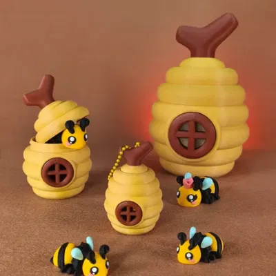 Mô hình tổ ong trang trí cực dễ thương cho bàn làm việc