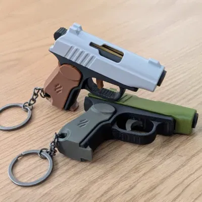 Mô hình móc khóa súng mini in 3D độc đáo