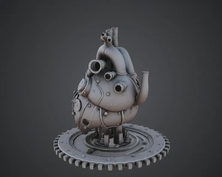 Trái Tim Cơ Khí – Lõi Động Cơ Steampunk - Image 3