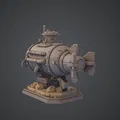 Tàu Ngầm Cổ Điển – Mô Hình Tàu Lặn Mini Phong Cách Steampunk - Thumbnail 2