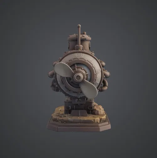 Tàu Ngầm Cổ Điển – Mô Hình Tàu Lặn Mini Phong Cách Steampunk - Image 3