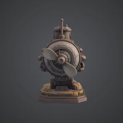 Tàu Ngầm Cổ Điển – Mô Hình Tàu Lặn Mini Phong Cách Steampunk