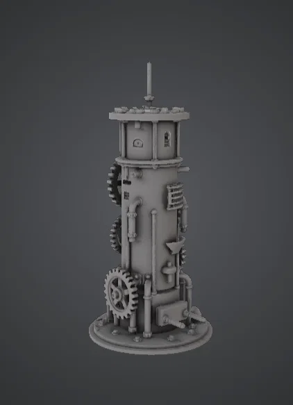 Tháp Bánh Răng Cơ Khí – Cấu Trúc Steampunk Độc Đáo - Image 2