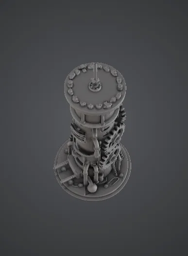 Tháp Bánh Răng Cơ Khí – Cấu Trúc Steampunk Độc Đáo - Image 3