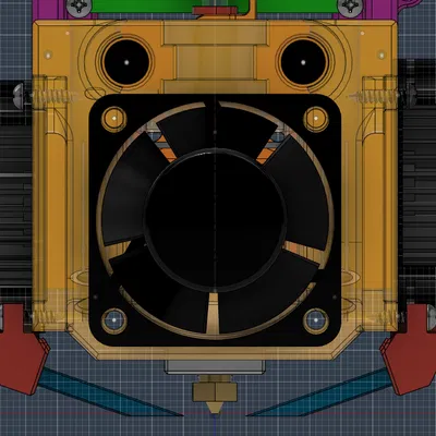 Ống dẫn gió làm mát 4010 hướng xuống với cánh định hướng bên phải