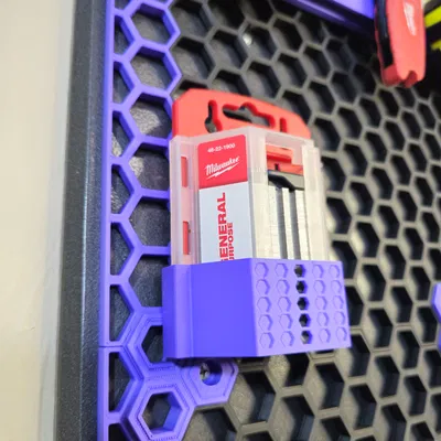 Ngàm gắn hộp lưỡi dao Milwaukee cho Honeycomb Storage Wall (HSW)