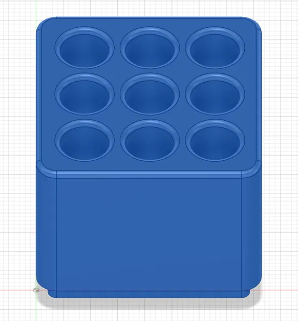 Khay Đựng Cọ Vẽ Gridfinity 1x1 - Sắp Xếp Bàn Làm Việc Gọn Gàng - Image 1