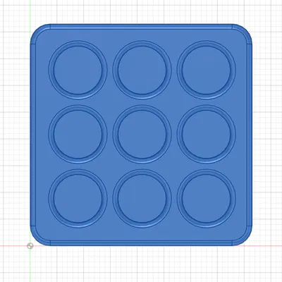 Khay Đựng Cọ Vẽ Gridfinity 1x1 - Sắp Xếp Bàn Làm Việc Gọn Gàng