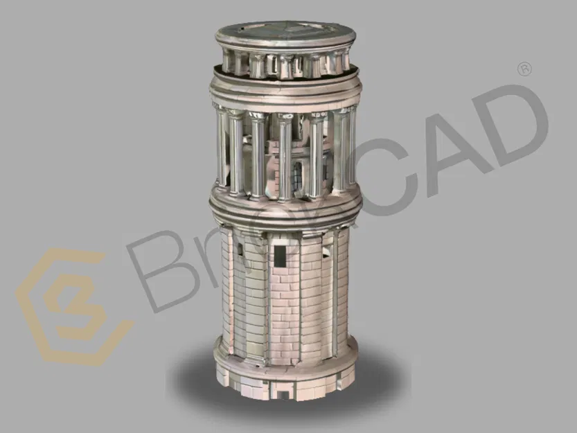 Mô hình Tòa nhà Công giáo Cổ điển Hình vòm - Image 2