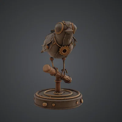 Chim Cơ Khí Steampunk – Mô Hình Chuyển Động Bằng Bánh Răng