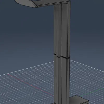 Đèn bàn thông minh gắn dưới tay đỡ màn hình siêu gọn