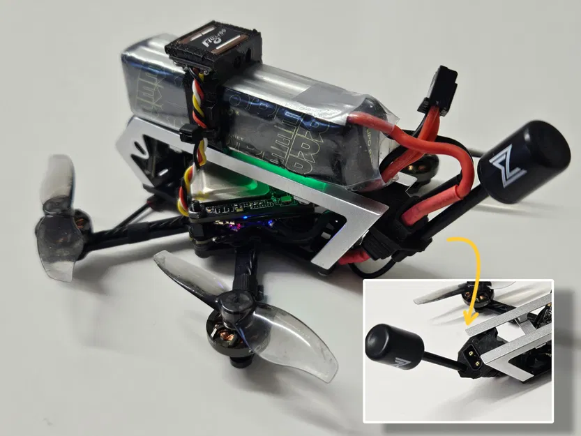 Giá đỡ ăng-ten VTX và XT30 cho YMZFPV Lightning 2 - WalleFPV - Image 1