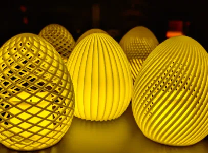 Mẫu in 3D đèn quả trứng Easter trang trí siêu lung linh - Image 1