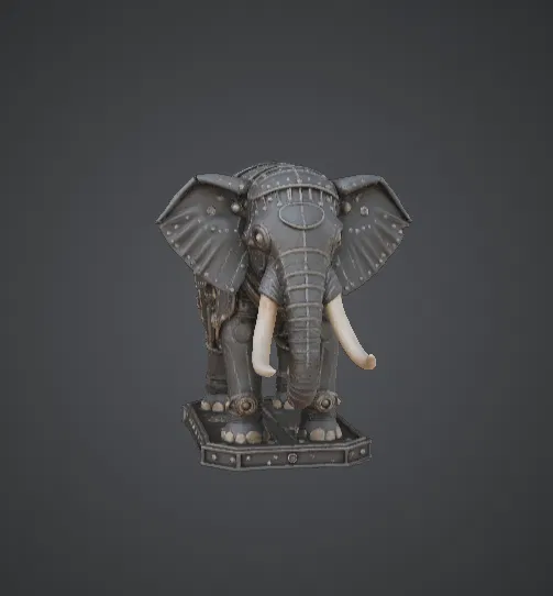 Voi Chiến Cơ Khí Bọc Thép – Mô Hình Steampunk Độc Đáo - Image 1