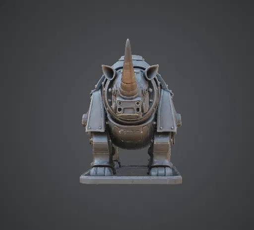 Tê giác bọc thép Steampunk – Quái thú chiến tranh cơ khí - Image 2