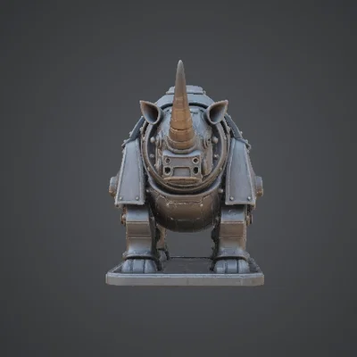 Tê giác bọc thép Steampunk – Quái thú chiến tranh cơ khí