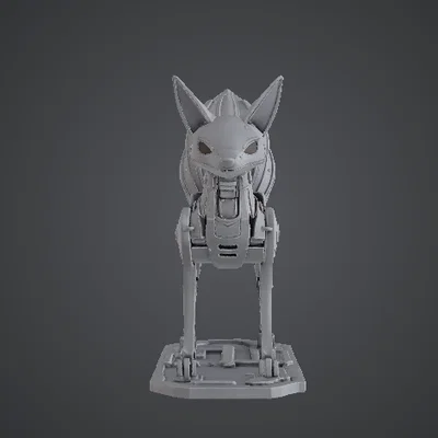 Cáo Cơ Khí Phong Cách Steampunk – Mô Hình Động Vật Khớp Nối