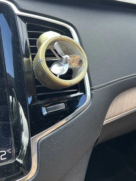 Quạt khuếch tán hương thơm gắn cửa gió ô tô - Thiết kế 3D độc đáo - Image 2