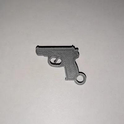 Móc khóa mô hình súng Makarov 2D độc đáo cho tín đồ in 3D