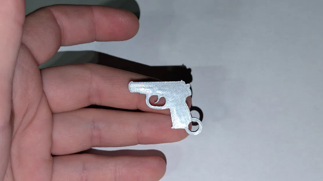 Móc khóa mô hình súng Makarov 2D độc đáo cho tín đồ in 3D - Image 3