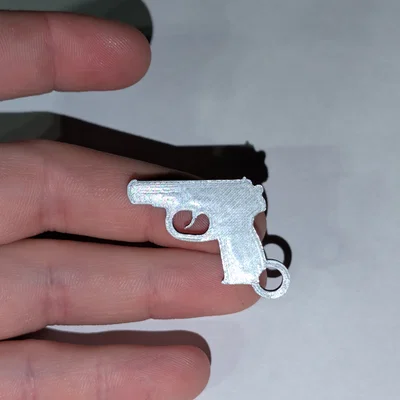 Móc khóa mô hình súng Makarov 2D độc đáo cho tín đồ in 3D