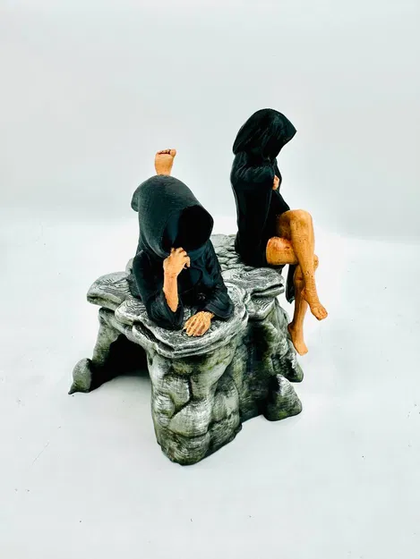 Mô hình 3D Sisters of Death - Tượng trang trí nghệ thuật huyền bí - Image 3