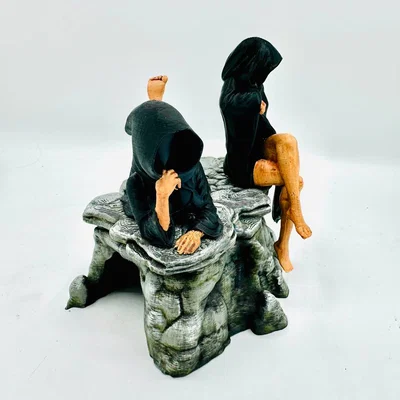 Mô hình 3D Sisters of Death - Tượng trang trí nghệ thuật huyền bí