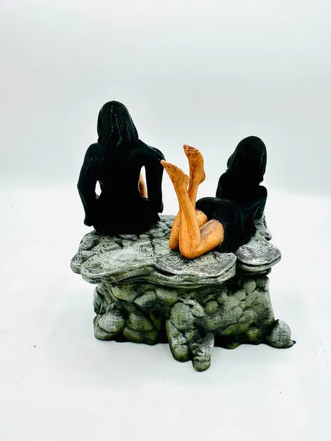 Mô hình 3D Sisters of Death - Tượng trang trí nghệ thuật huyền bí - Image 4