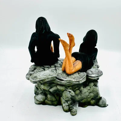 Mô hình 3D Sisters of Death - Tượng trang trí nghệ thuật huyền bí