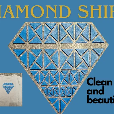 Họa tiết hình kim cương cho vải