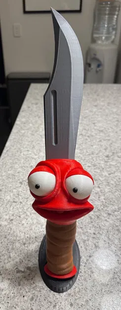 Mô hình 3D Knifey từ High On Life - Dễ in không cần AMS - Image 1