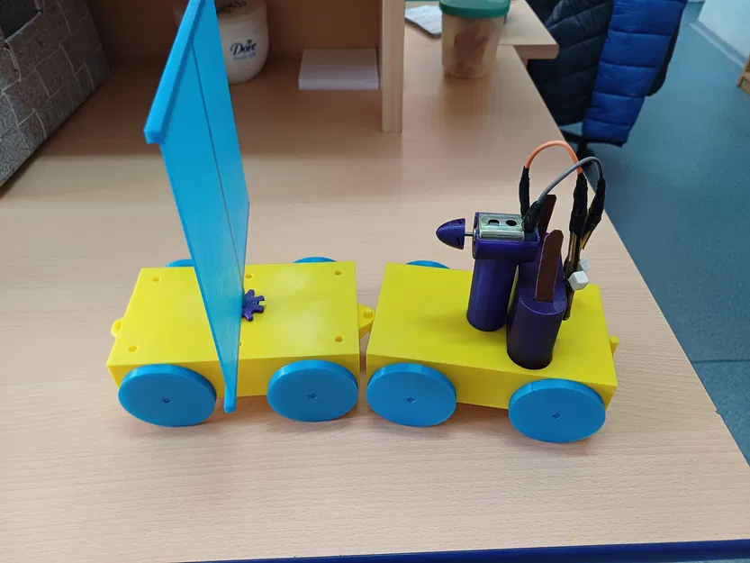 Xe đẩy Newton - Dụng cụ thí nghiệm Định luật 3 Newton - Image 1