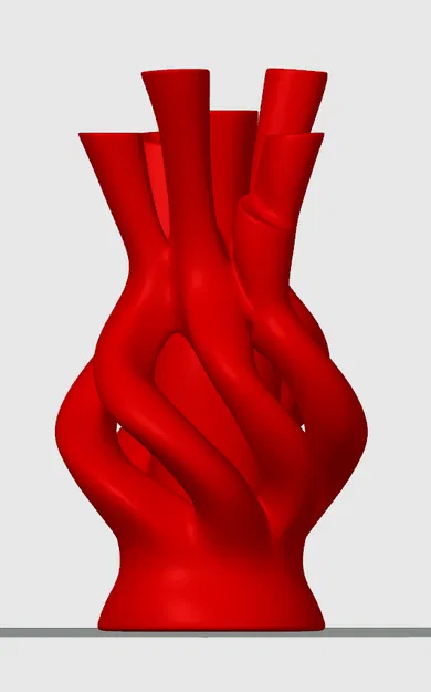 Mẫu bình hoa xoắn hữu cơ in 3D độc đáo cho không gian hiện đại - Image 2