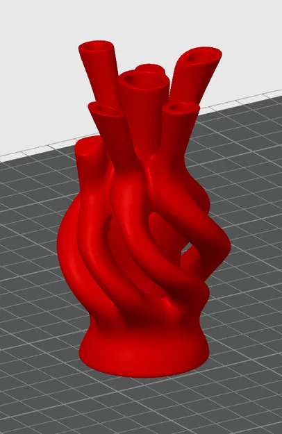 Mẫu bình hoa xoắn hữu cơ in 3D độc đáo cho không gian hiện đại - Image 3