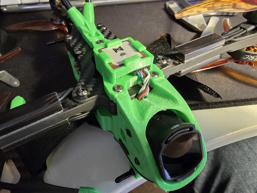 Tấm Top Plate cho HGLRC Recon Y6 (Bỏ ngàm GoPro, có lỗ GPS 18mm) - Image 1