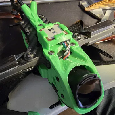 Tấm Top Plate cho HGLRC Recon Y6 (Bỏ ngàm GoPro, có lỗ GPS 18mm)