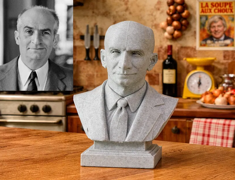 Tượng bán thân Louis Germain David de Funès de Galarza - Image 1