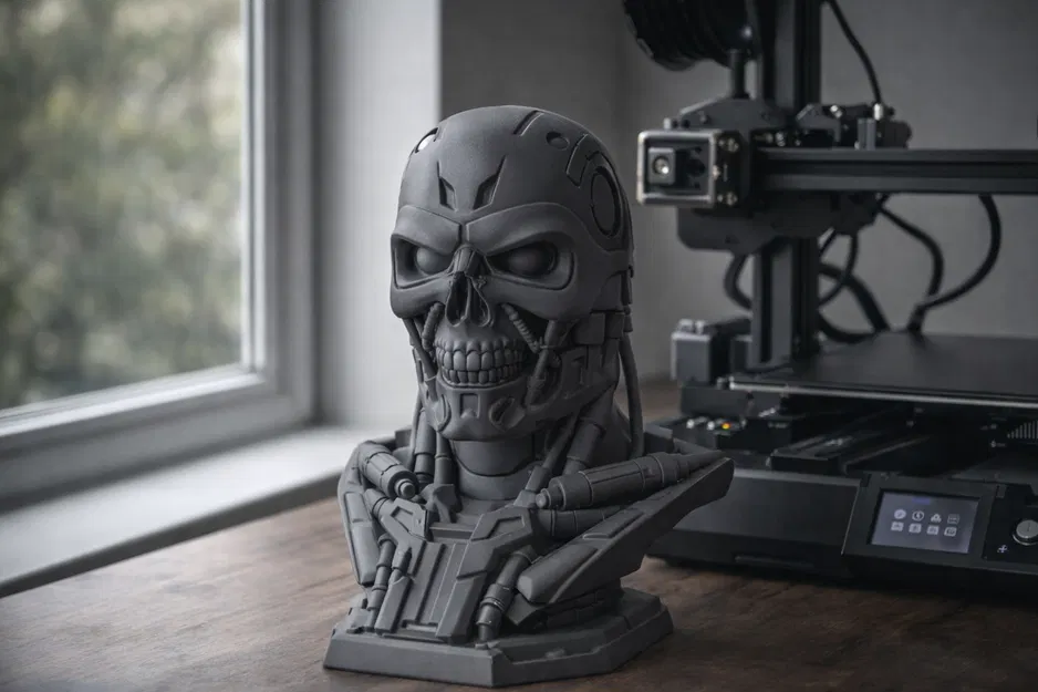 T‑800 Endo Skull bust - Mô hình đầu lâu Kẻ Hủy Diệt - Image 1