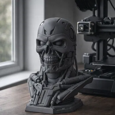 T‑800 Endo Skull bust - Mô hình đầu lâu Kẻ Hủy Diệt