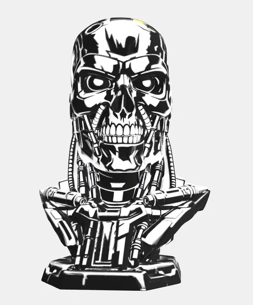 T‑800 Endo Skull bust - Mô hình đầu lâu Kẻ Hủy Diệt - Image 2