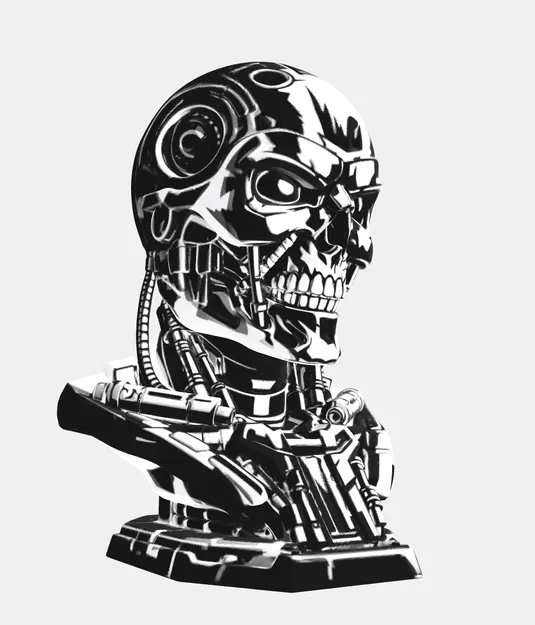 T‑800 Endo Skull bust - Mô hình đầu lâu Kẻ Hủy Diệt - Image 10