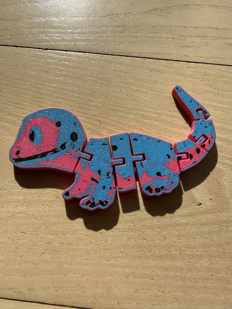 Mô hình tắc kè Flexi toy gecko linh hoạt in 3D siêu đáng yêu - Image 1