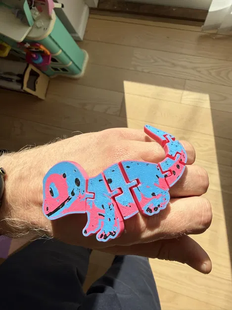 Mô hình tắc kè Flexi toy gecko linh hoạt in 3D siêu đáng yêu - Image 2