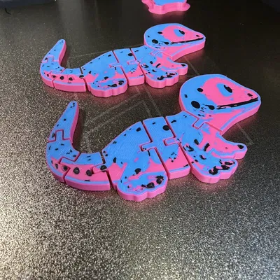 Mô hình tắc kè Flexi toy gecko linh hoạt in 3D siêu đáng yêu