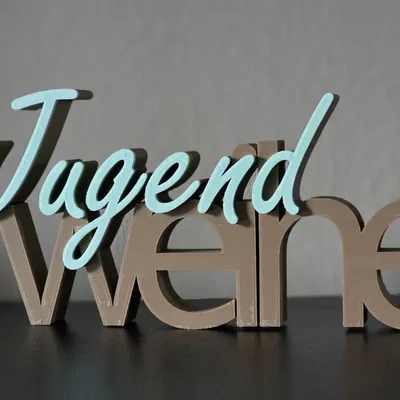 Chữ trang trí Jugendweihe hai tầng – Thiết kế hiện đại