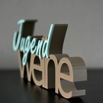Chữ trang trí Jugendweihe hai tầng – Thiết kế hiện đại