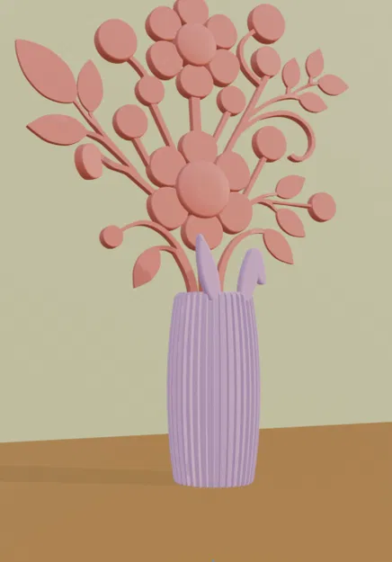 Bình cắm hoa tối giản hình tai thỏ - Image 2