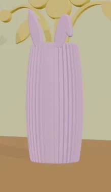 Bình cắm hoa tối giản hình tai thỏ - Image 4